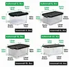 Novaliv 7-delige set opbergboxen met deksel, antraciet: 1x Productafbeelding-voorbeeld 5