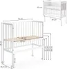 Beistellbett Vitalispa Sophie Weiß 94 x 42.5 cm 2 Produktbild-Vorschau 7