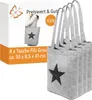 4x Einkaufstasche aus Filz Grau 30x8,5x41cm Tasche mit Produktbild-Vorschau 1