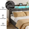 Čalúnená posteľ Fortuna Lai 140x200 cm v sivej farbe, Náhľad obrázku produktu 7