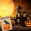 Rabe auf Kürbis - Hello Fall Metallschild XXL in 28x38 cm Produktbild-Vorschau 5
