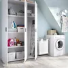 Mehrzweckgarderobe Sillano,  116x35h190 cm,  Weiß Produktbild-Vorschau 4