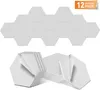 Akustické panely YARDIN Hexagon 30 x 26 cm, bílé, 12 kusů, Náhled obrázku produktu 1