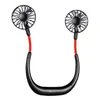 Mini Akku Nackenventilator 2 Rotoren 3 Geschwindigkeiten Produktbild-Vorschau 1