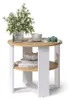 Table basse Vicco Romeo Blanc/Chêne Artisan 53x53cm, Model Voir les images du produit 6