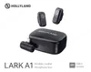 A product shot of a wireless microphone system with its charging case. Anteprima dell’immagine prodotto