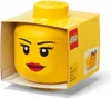 LEGO Aufbewahrungskopf STORAGE HEAD GIRL S 2 Liter gelb Produktbild-Vorschau 13