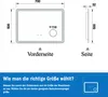 Badspigel mit Steckdose 70×50cm Bluetooth LED Produktbild-Vorschau 7