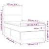 The Living Store Boxspringbett Matratze Cappuccino-Braun Produktbild-Vorschau 5