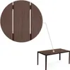 Homelux 6 Sitzer Gartentisch 156x78 cm Polywood braun Produktbild-Vorschau 11
