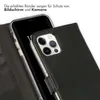 Selencia Echtleder Klapphülle iPhone 12 (Pro) - Schwarz Produktbild-Vorschau 4