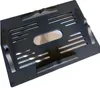 A black metal grate with an oval opening in the center and several horizontal slots. It is angled and isolated on a white background. Podgląd zdjęcia produktu