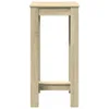 A tall, narrow bar table made of wood-look material, shown against a white background. Náhled obrázku produktu