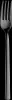 A close-up, studio shot of a silver fork against a black background. Produktbild-Vorschau