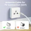 deleyCON 10m SAT TV Antennenkabel Koaxial Kabel F-Stecker Produktbild-Vorschau 4