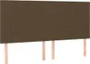 Design Möbel Kopfteile 4er Set Dunkelbraun 90x5x78/88 cm Produktbild-Vorschau 2