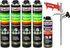 Isolbau Bauschaum-Set - Inkl. 4x 1K Montageschaum Produktbild-Vorschau 1