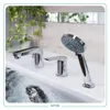 3-Loch-Wannenarmatur mit Brausegriff, für Wannenrandmontage Produktbild-Vorschau 2