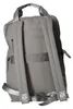 Rucksack BKR-505 Grau aus glattem Kunstleder 33x40x10 cm Produktbild-Vorschau 4