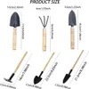 Gartenwerkzeug Set, 6-teiliges Gartengeräte Set Mini Produktbild-Vorschau 2