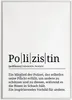 Polizistin Poster Definition Kunstdruck Wandbild Geschenk – Produktbild-Vorschau 2