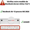 Hülle für MacBook Air 13 (13,6) – 360°-Schutz Transparente Produktbild-Vorschau 3