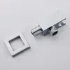 Chrom Schlauchanschluss mit Brausehalter,  Messing Square Produktbild-Vorschau 3