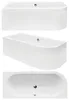 Wanna Akrylowa Zestaw 5w1 Asymetryczna 150x75 Lewa Biała + Podgląd zdjęcia produktu 4