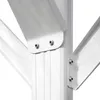 A close-up view of the metal frame and connecting joints of a carport or similar structure. Produktbild-Vorschau