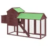 vidaXL Hühnerstall Mokka 193x65x117 cm Massivholz Kiefer -  Produktbild-Vorschau 7