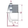 PVC - U Stopfen AG 1 1/4" PN10 Produktbild-Vorschau 2
