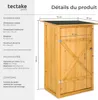 Armoire de jardin adossée Taman 75 x 56 x 118 cm - marron Voir les images du produit 6