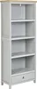 BELIANI Bücherregal Grau und Heller Holzfarbton Faserplatte Produktbild-Vorschau 1