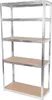 Regal Racks RAT40 MS, metaal, MDF, 5 planken, 1800x900x400 Productafbeelding-voorbeeld 1
