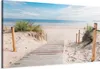 Vlies Leinwandbild - Charming Beach 120x40 cm Landschaften Produktbild-Vorschau 1