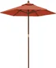 vidaXL Sonnenschirm mit Holzmast Terrakotta 196x231 cm Produktbild-Vorschau 1