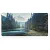 MuchoWow® Mauspad Mousepad Wald - Gras - Berge - Bäume - Produktbild-Vorschau 1