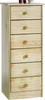 Kommode Hochschrank Anrichte RONDO, 6 Schubladen, Kiefer Produktbild-Vorschau 9