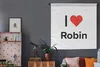 MuchoWow® Wandteppich Wandbehang Ich liebe - Robin - Girl Produktbild-Vorschau 5