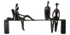 Escultura Gilde, "Ocio", motivo bancario, grupo, resina Vista previa de la imagen del producto 1