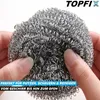 TOPFIX Geschirrschwamm Edelstahl Topfreiniger Spirale Produktbild-Vorschau 4