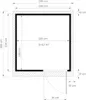 Gartenhaus Bertilo Pentus 2 Office inkl. Fußboden 247 x 266 Produktbild-Vorschau 3