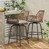 Avestar drehbare Garten-Barhocker 2er Set, hohe Produktbild-Vorschau 2