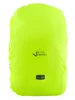 A bright green backpack cover shown front-on against a white background. Produktbild-Vorschau