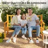 Outsunny Gartenbank 3-Sitzer Sitzbank mit Tisch, Parkbank Produktbild-Vorschau 6