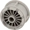 A close-up studio shot of a gray plastic faucet aerator insert. Produktbild-Vorschau