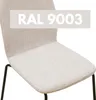 Close-up of a beige chair with a text overlay indicating the color code. Produktbild-Vorschau