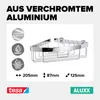 Rohový úložný koš AL111PCR, 20,5 x 21 x 8,7 cm, chrom, Náhled obrázku produktu 15