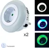 LED Nachtlicht-Steckdosen-Adapter Orientierungslicht Produktbild-Vorschau 1