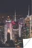 MuchoWow® Poster New York - Nacht - Logo 40x60 cm - Plakate Produktbild-Vorschau 1